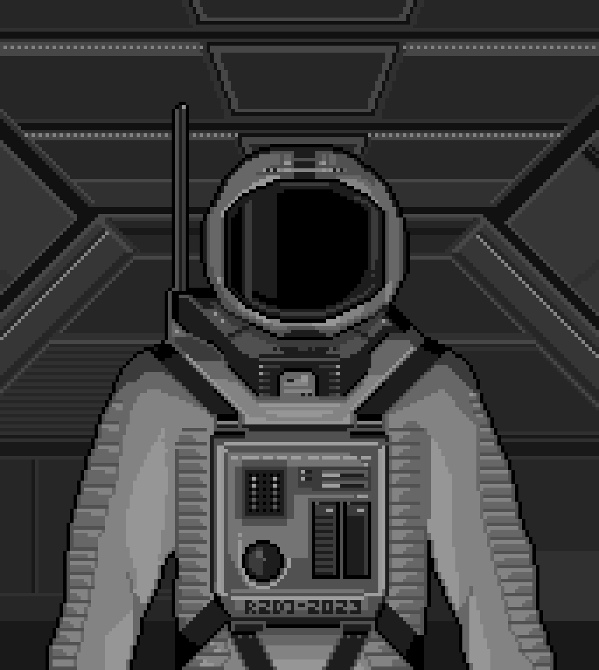 Pixel art astronaut